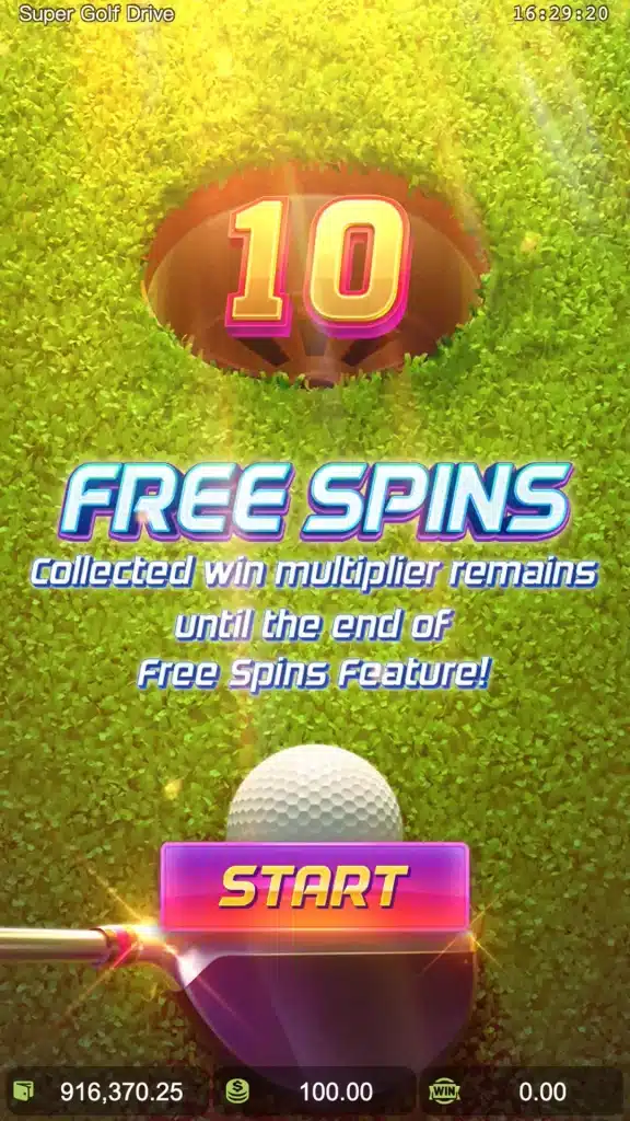 Super Golf Drive free spin
